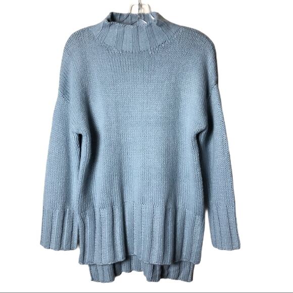 For The Republic Womens Sweater Size XS Blue Oversized Pullover Long Sleeve - Picture 1 of 8